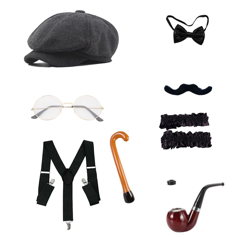 Men'S Accessories In The 1920S - PESENAR Conjunto de Accesorios para Disfraz