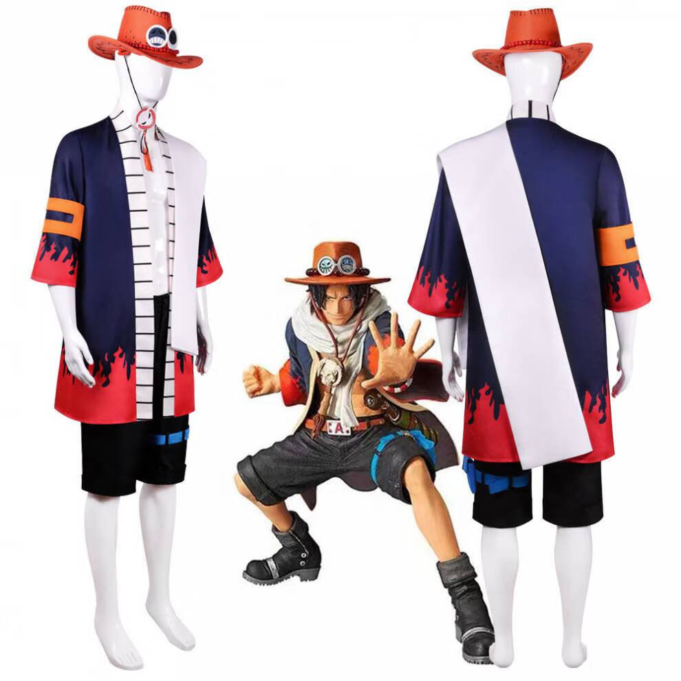 Disfraz de Anime Portgas D Ace - Men'S Kimono Accessories reseña y precio